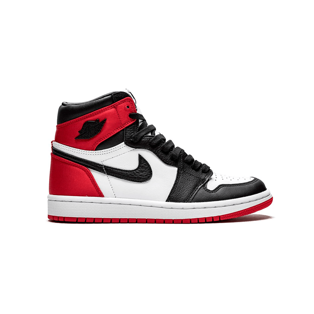 Bota Air Jordan 1 High Satin - Preto/Branco/Vermelho